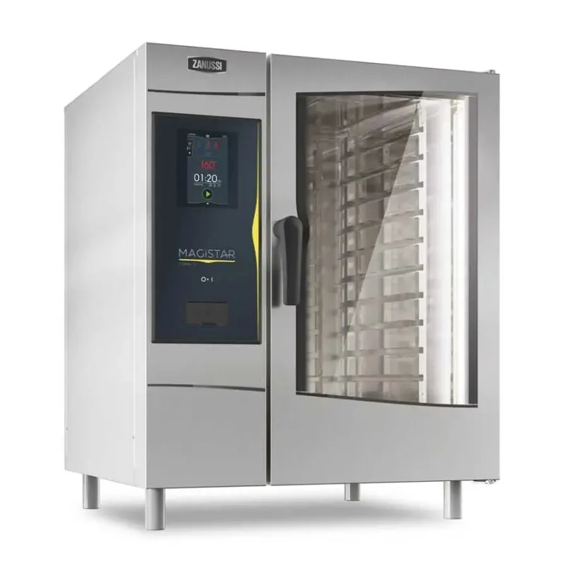 Zanussi Magistar TI Boylersiz, GN 1/1 Gazlı, 10 Tepsili Dijital Konveksiyonel Fırın, 218681