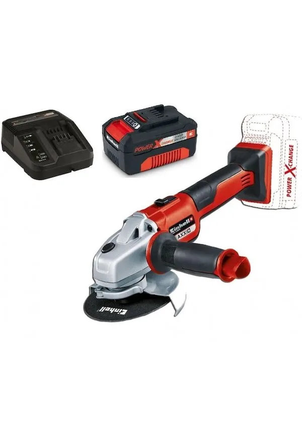 Einhell Axxio 18/125 Şarjlı Kömürsüz Avuç Taşlama 4 Ah 18V