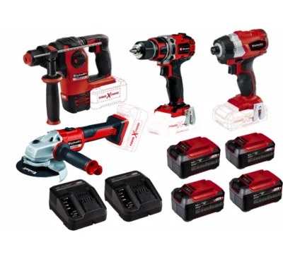 Einhell Usta Seti 4 Parça Makina Seti 5.2Ah Kömürsüz 18V