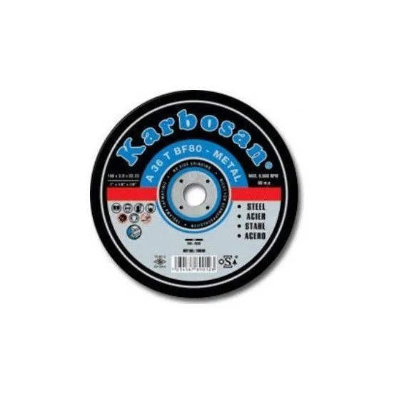 Karbosan Metal Kesici Taş 115X3X22 Mm 10Adet