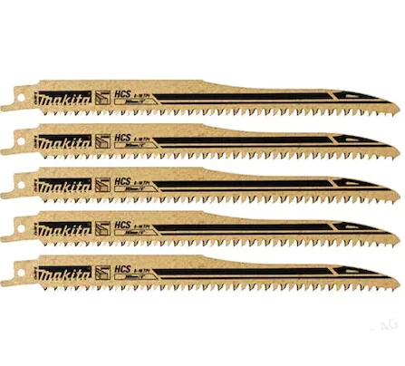 Makita B-05153 Ahşap Kılıç Testere Hızlı Kesim Bıçağı 5'Lİ PAKET