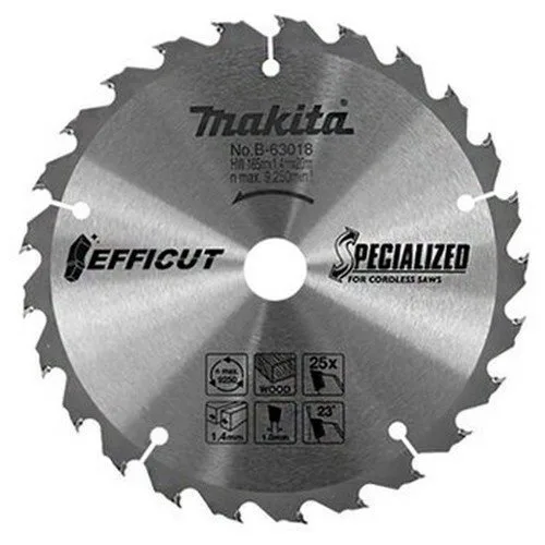 Makita B-63018 165x20mm 25 Diş Elmas Daire Testere