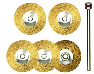 Proxxon 28962 Daire Tel Fırça Seti 22 mm 5 Adet