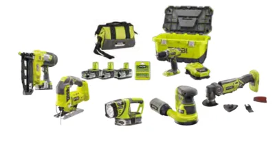 Ryobi R18N16G-120S+RCD1802-LLL99T+R18ROS-0+R18MT-0+RFL180M-0+R18JS-0+UTB2 Marangoz Seti