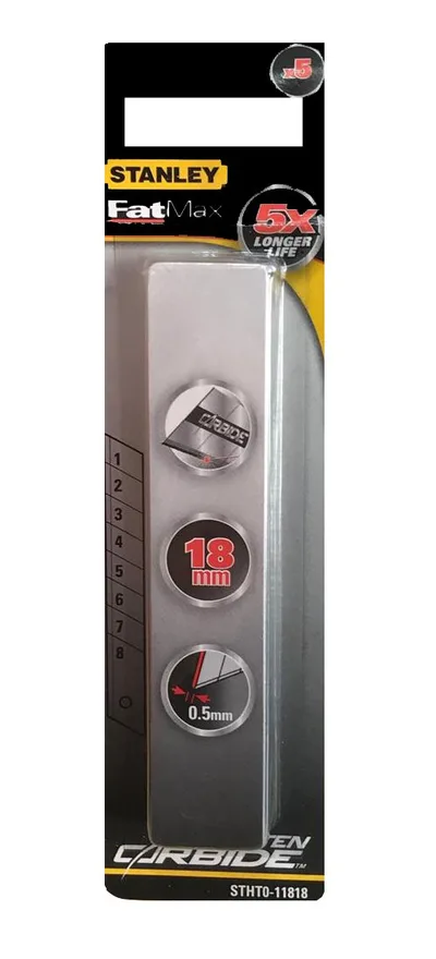 Stanley S011818 Maket Bıçak Yedeği Fatmax 18mm 0.5mm 5Adet