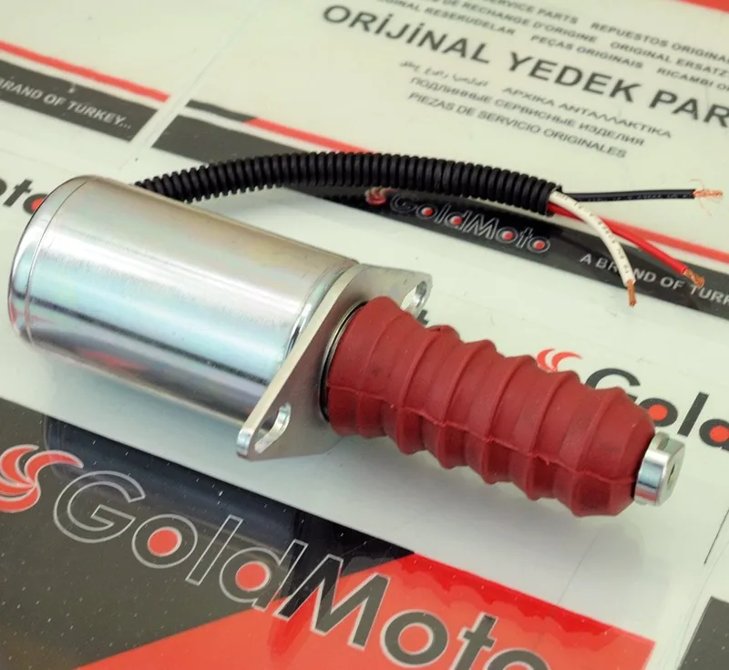 Stop Selonoid Bobini 12V 3 Kablolu Kafadan Flanşlı ST4860-12CU