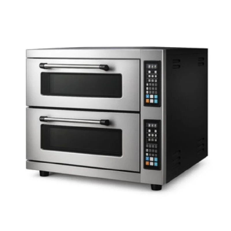 By Kitchen DPO-502 24 cm x 8 Pizza Kapasiteli Çift Katlı Pizza Fırını, Elektrikli