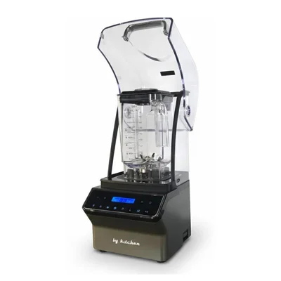 By Kitchen Vortex Silencer Pro Gürültü Önleyici Kapaklı Dijital Bar Blender, 2 L, 1800 W, Gri