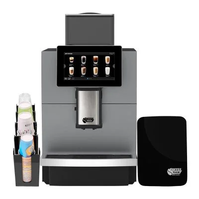 Coffeetech JL30 Tam Otomatik Kahve Makinesi, Iceberg Süt Soğutucu ve Karton Bardak Standı Hediyeli