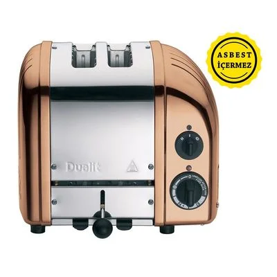 Dualit 27390 Classic Ekmek Kızartma Makinesi, 2 Hazneli, El Yapımı, Bakır