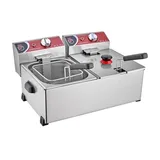 SilverInox 2143 Fritöz, 5+5 L, Elektrikli - Görsel 1