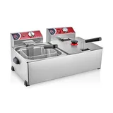 SilverInox 2701 Fritöz, 8+8 L, Elektrikli - Görsel 1