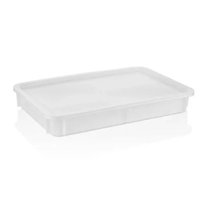 GastroPlast GPH-100/2 Polikarbon Pizza Hamur Teknesi, 300x400x100 mm, Beyaz