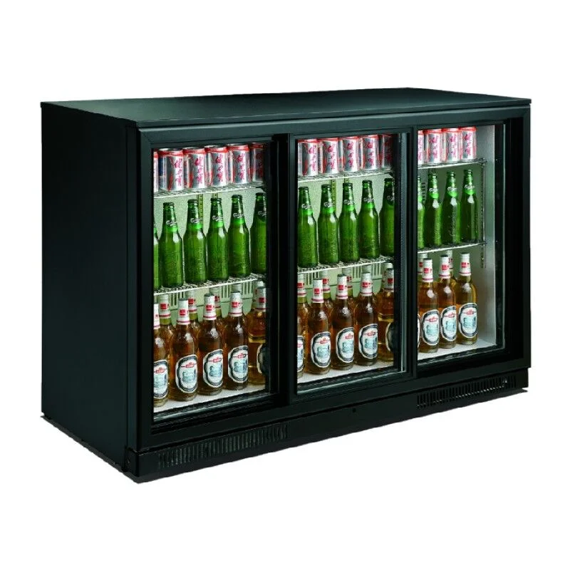 Gtech SC318F YF Bar Arkası Şişe Soğutucu Dolap, 3 Sürgü Kapılı