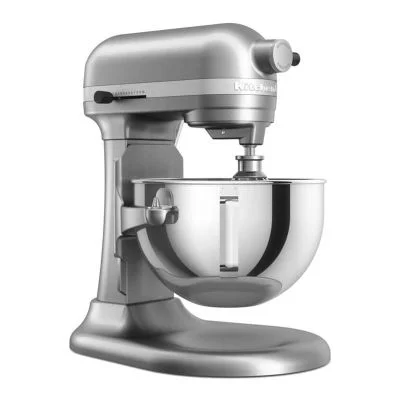 KitchenAid 5KSM55SXX Ağır Hizmet Tipi Kaldırılabilir Kaseli Stand Mikser, 5.2 L, Gümüş