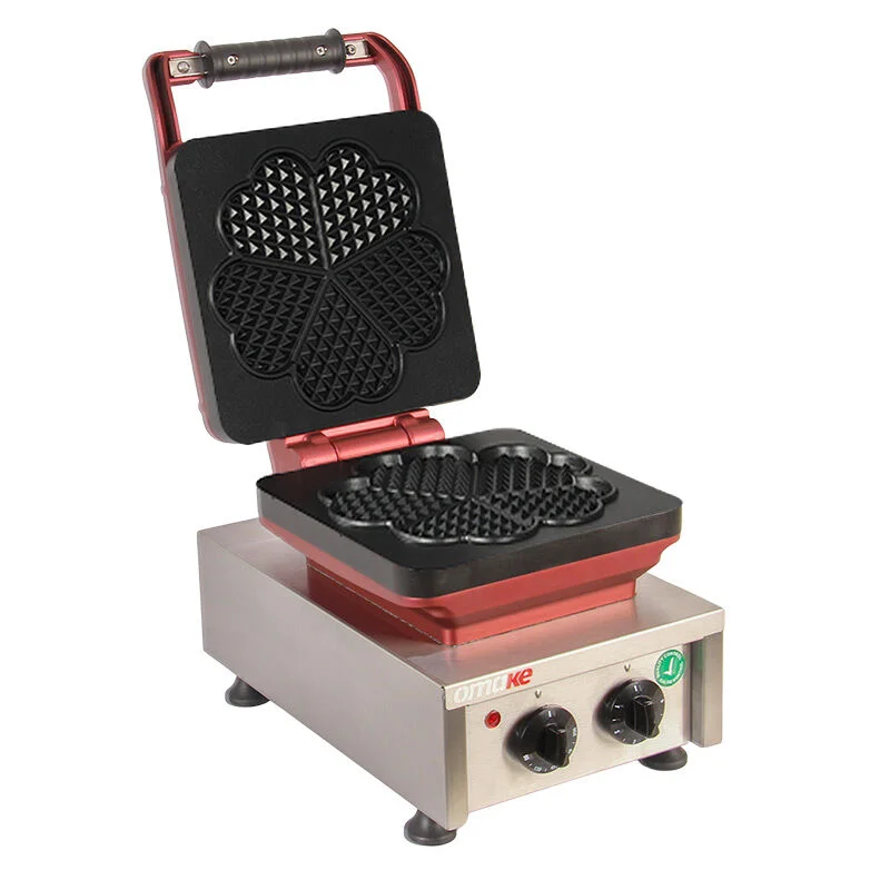 Omake WFL21.E12 Z5F Zamanlayıcılı Çiçek Model Tekli Waffle Makinesi, Elektrikli