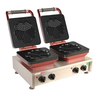 Omake WFL21.E22 Z5F 1301 Zamanlayıcılı Küçük Çiçek Çiftli Waffle Makinesi, Elektrikli