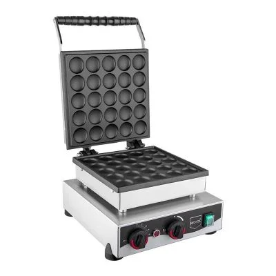 Remta W22 Yuvarlak Kapaklı Bubble Waffle Makinesi, 25'li, Elektrikli