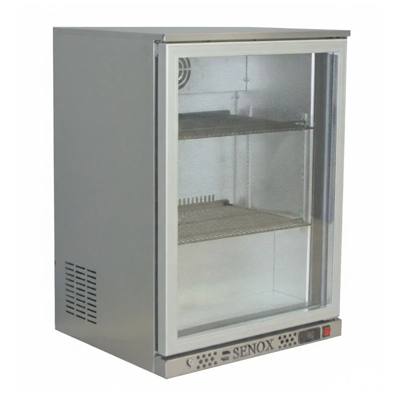 Senox SBC150 Bar Arkası Şişe Soğutucu Dolap, Tek Kapılı, 138 L, Krom
