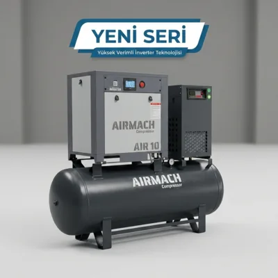 AIR-10 PM TANK ÜSTÜ SET - Vidalı Kompresör