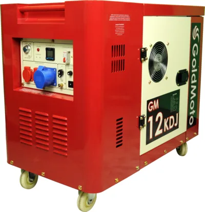 GoldMoto GM12KDJ Dizel Jeneratör 10 kVA Monofaze Marşlı Kabinli