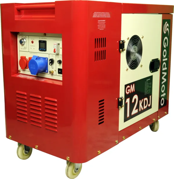 GoldMoto GM12KDJ Dizel Jeneratör 10 kVA Monofaze Marşlı Kabinli