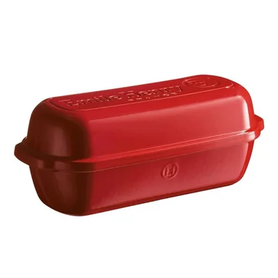 Emile Henry Ekmek/Fırın Kabı Dikdörtgen 39 X 16 Cm - Kırmızı