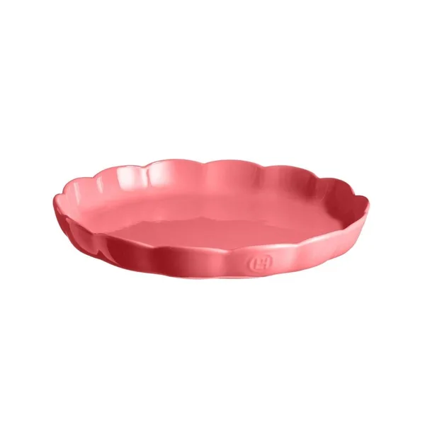 Emile Henry Madeleine Yuvarlak Tart Kalıbı 31 Cm - Pembe