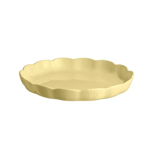 Emile Henry Madeleine Yuvarlak Tart Kalıbı 31 Cm - Vanilya