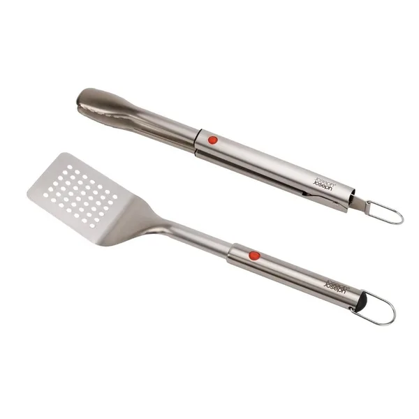 Joseph Joseph GrillOut 2 Li Paslanmaz Çelik Barbekü Spatulası ve Maşa Seti