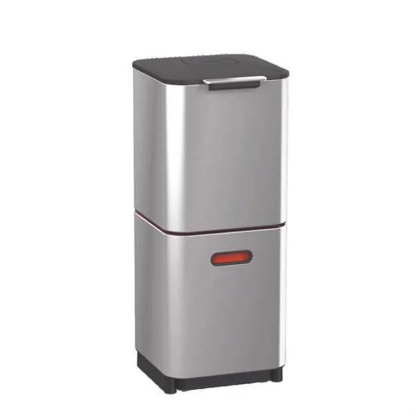 Joseph Joseph - Joseph Joseph Totem Çöp Kovası 40 Litre Paslanmaz Çelik