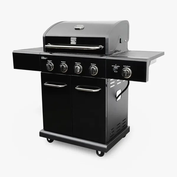 Kenmore Gazlı Barbekü 4 Ocaklı Siyah