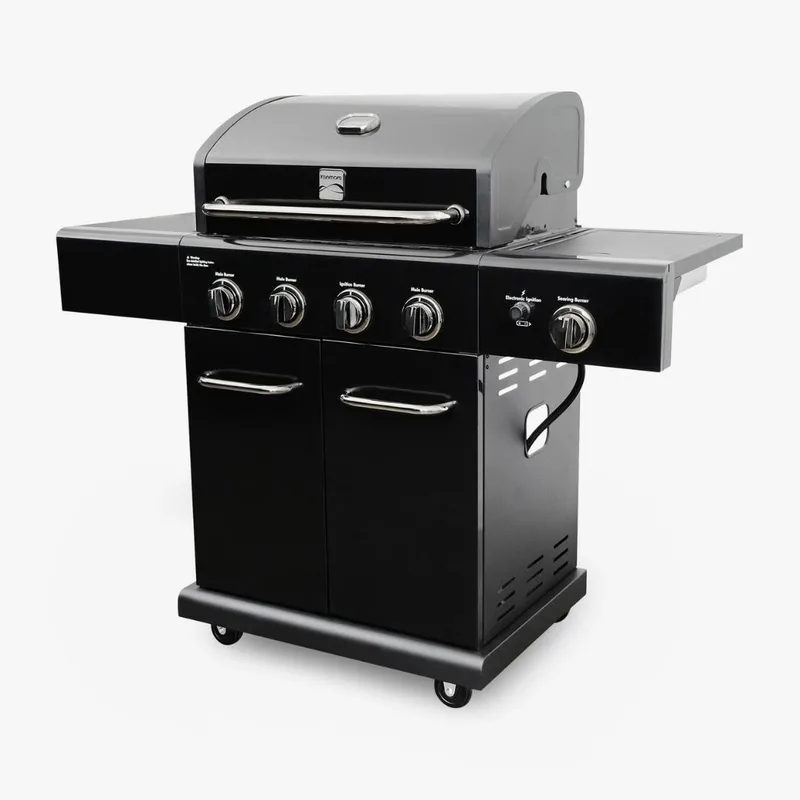 Kenmore Gazlı Barbekü 4 Ocaklı Siyah