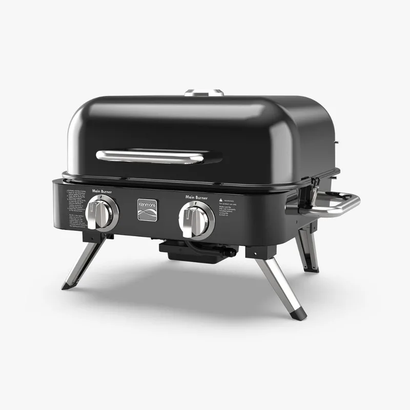 Kenmore Masa Üstü Gazlı Barbekü Siyah