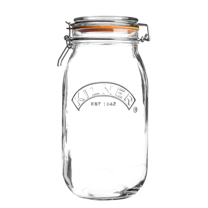 Kilner - Kilner Klipsli Yuvarlak Kavanoz 2 Lt