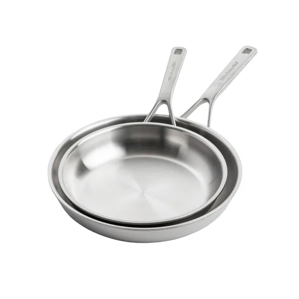 KitchenAid Artisan Çelik 3 Ply Tava Seti 24 cm + 28 cm