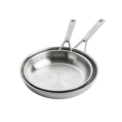 KitchenAid Artisan Çelik 3 Ply Tava Seti 24 cm + 28 cm