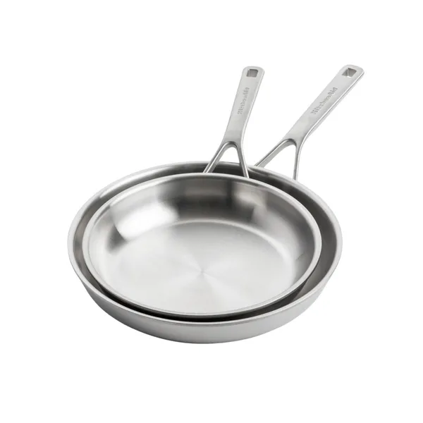 KitchenAid Artisan Çelik 3 Ply Tava Seti 24 cm + 28 cm