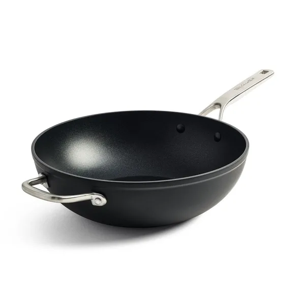 KitchenAid Güçlendirilmiş Dövme Alüminyum Wok Tava 30 cm