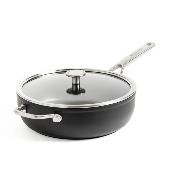KitchenAid Güçlendirilmiş Dövme Alüminyum Kulp Destekli Tava 28 cm