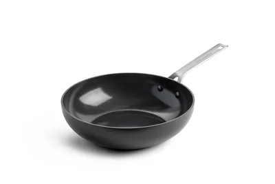 KitchenAid Alu Magn Wok Tava 28 cm  Mat Siyah