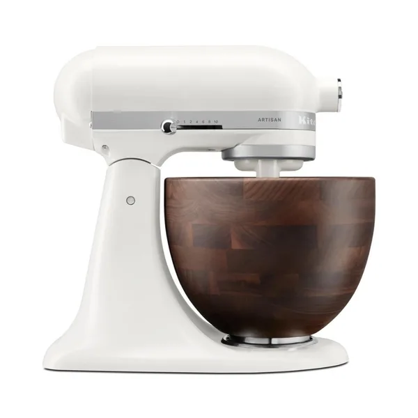 KitchenAid Artisan 4,7 L Stand Mikser ve Ahşap Kase 5KSM156WBEPL