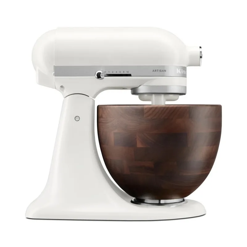 KitchenAid Artisan 4,7 L Stand Mikser ve Ahşap Kase 5KSM156WBEPL