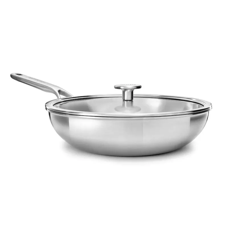 KitchenAid - Kitchenaid Artisan Çelik 3 Katlı Tava 28cm Wok -3254
