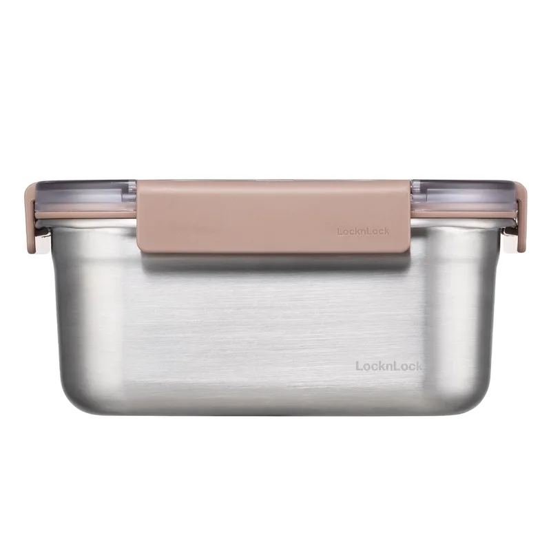 LocknLock Paslanmaz Çelik Fırın & Saklama Kabı Dörtgen Kilitli 1.5 Lt