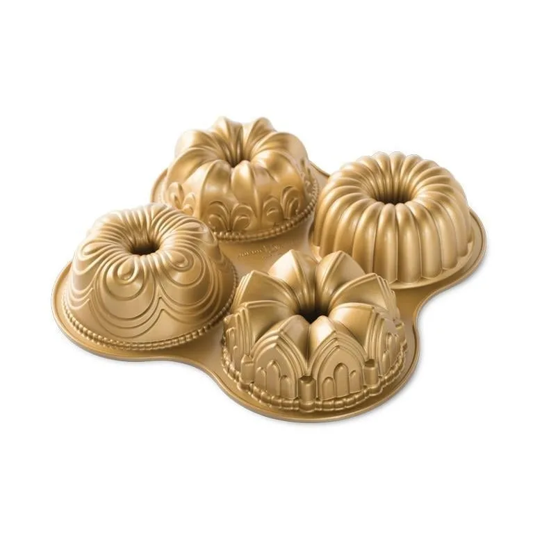 NordicWare 4'lü Bundt Şekilleri Kek Kalıbı