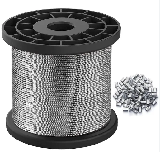7X7 PASLANMAZ ÇELİK HALAT AISI 304 VE 316