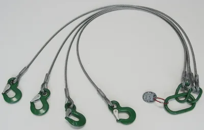 ÇELİK SAPAN 4 KOLLU KANCALI 20 MM X 2,5 MT