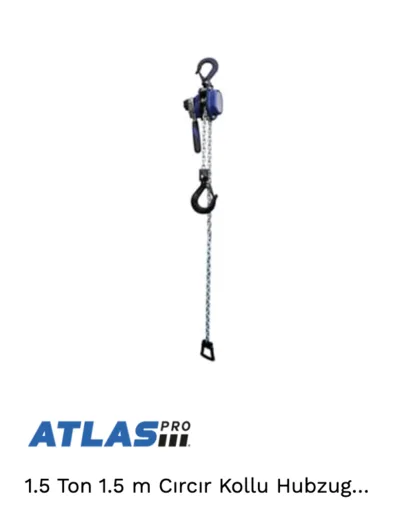 CIRCIRLI HUBZUG 1,5 TON ATLAS KOLLU