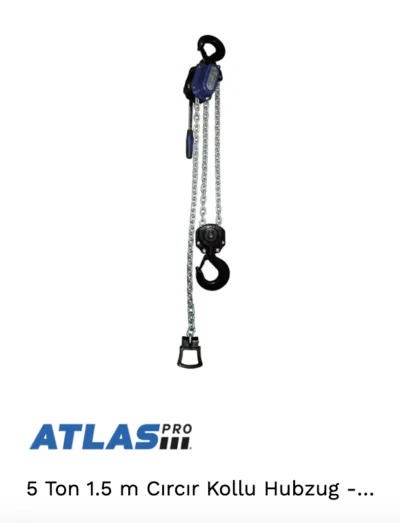 KOLLU HUBZUG CIRCIRLI 5 TON ATLAS